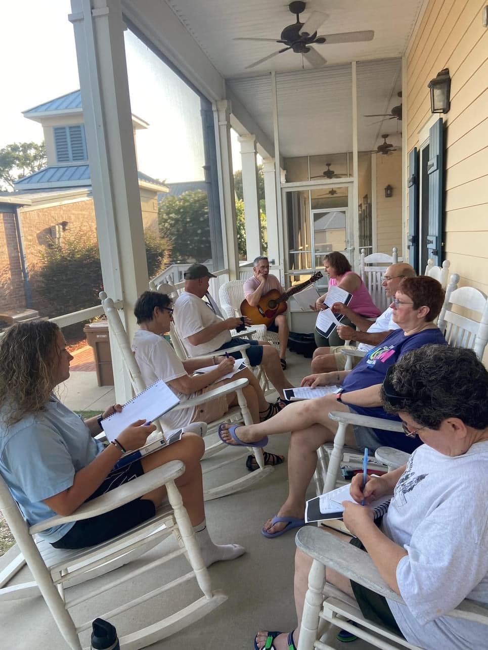 Reflection time on our mission trip