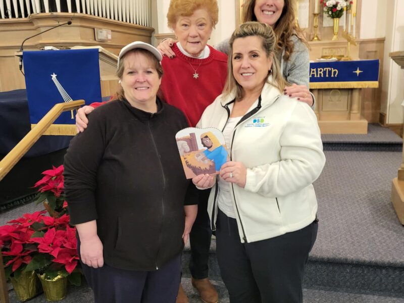 Preparing our Sanctuary for worship with Flat Baby Jesus during Advent