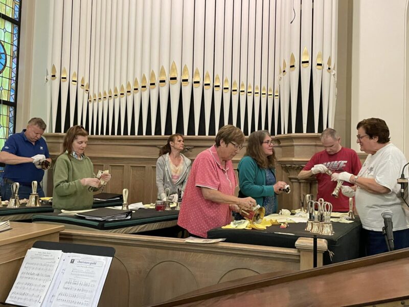 Our Bell Choir Polishing Bells