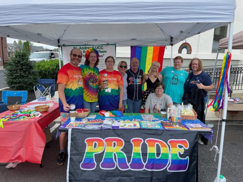 Our Open and Affirming task force at Perkasie Pride Event