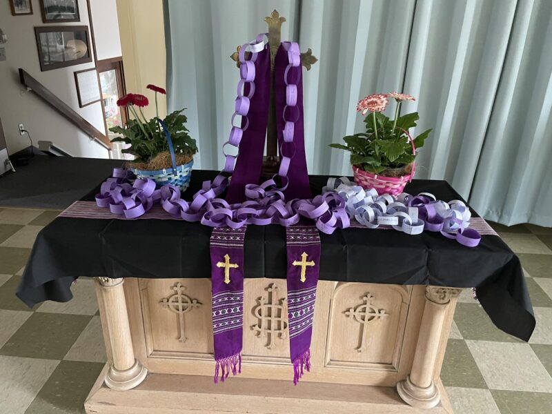 Our Lenten prayer chain