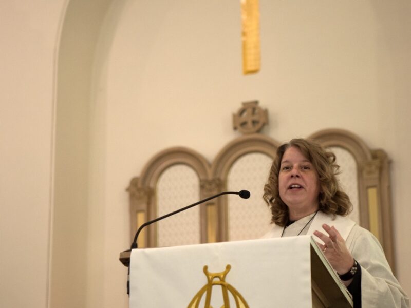 Pastor Barb Sharing the Word