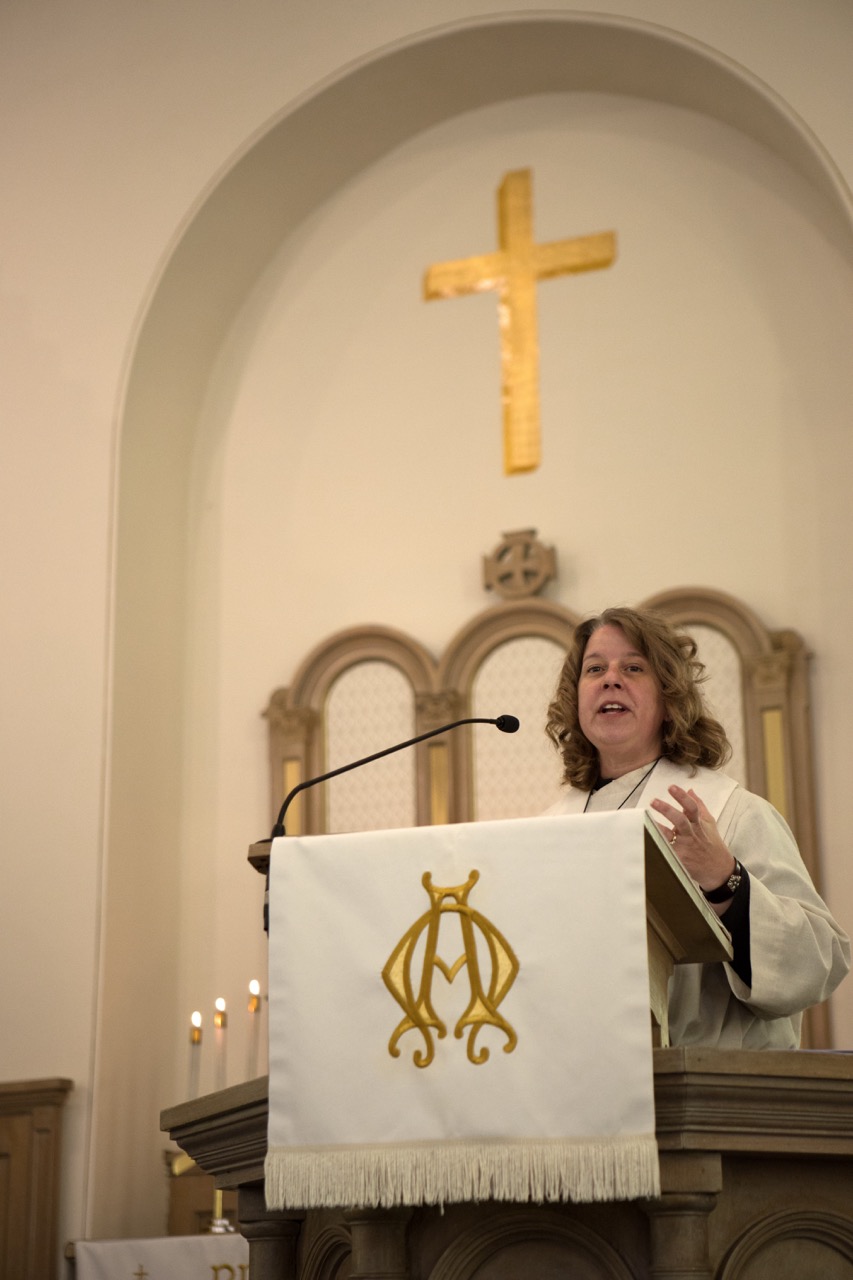 Pastor Barb Sharing the Word