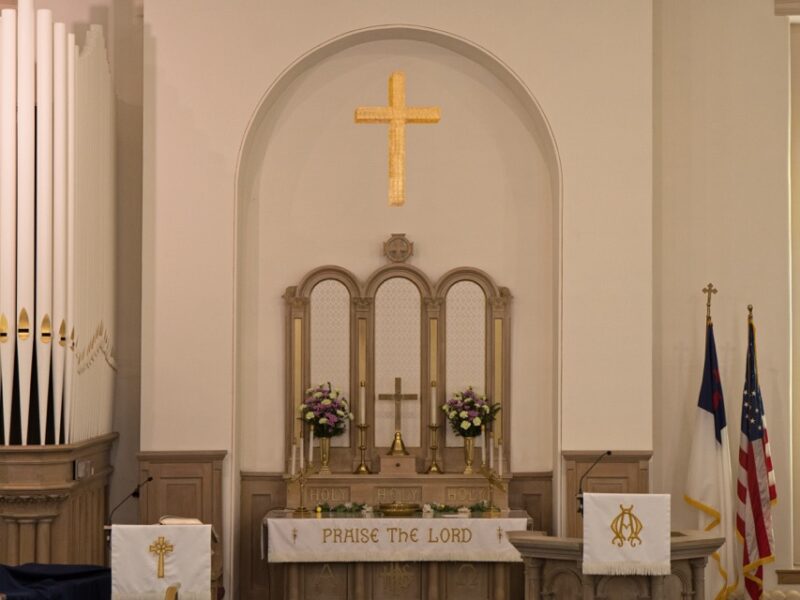 St. Andrew’s Altar in our Sanctuary
