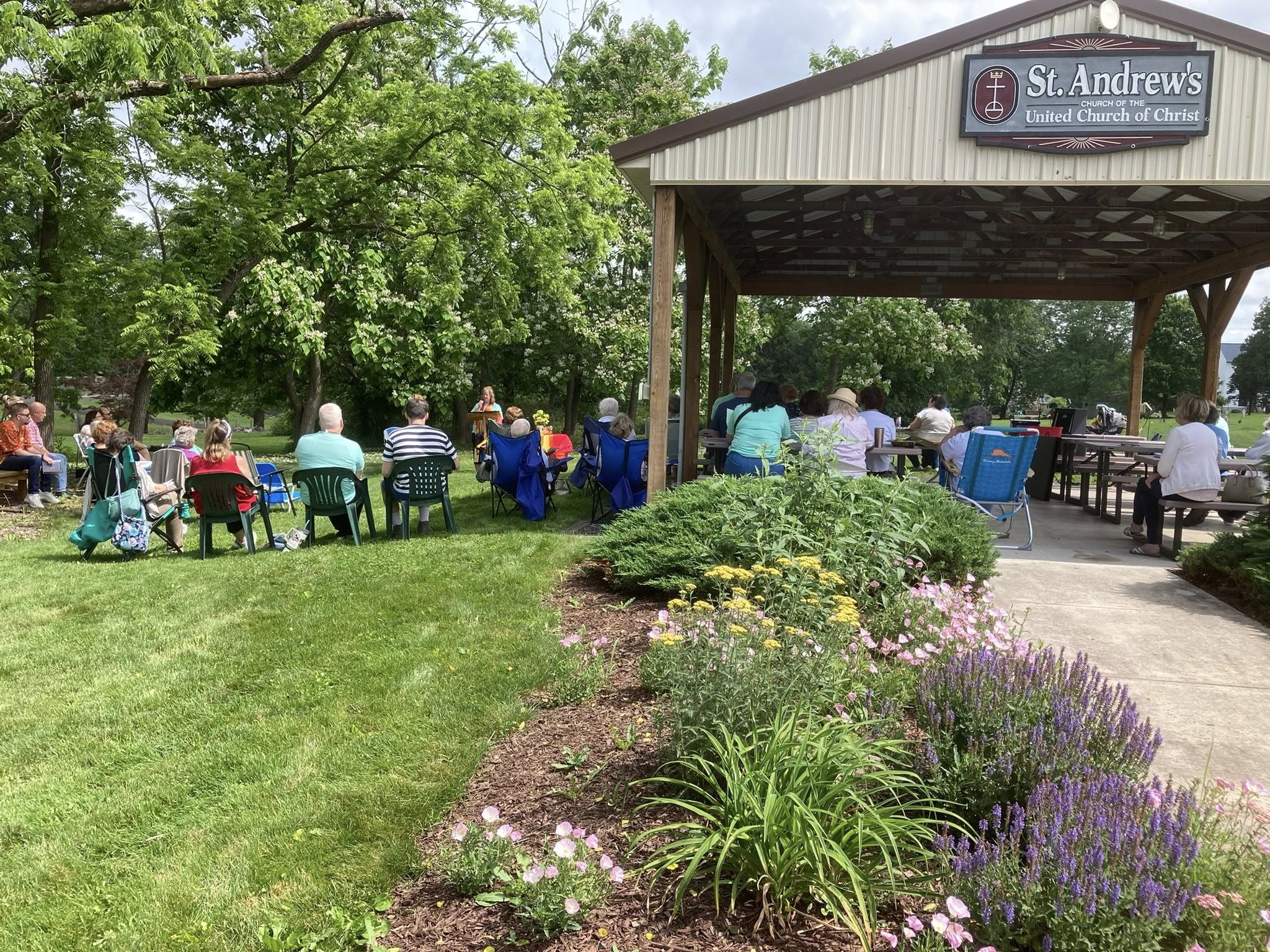 Outdoor Worship in our Pavilion