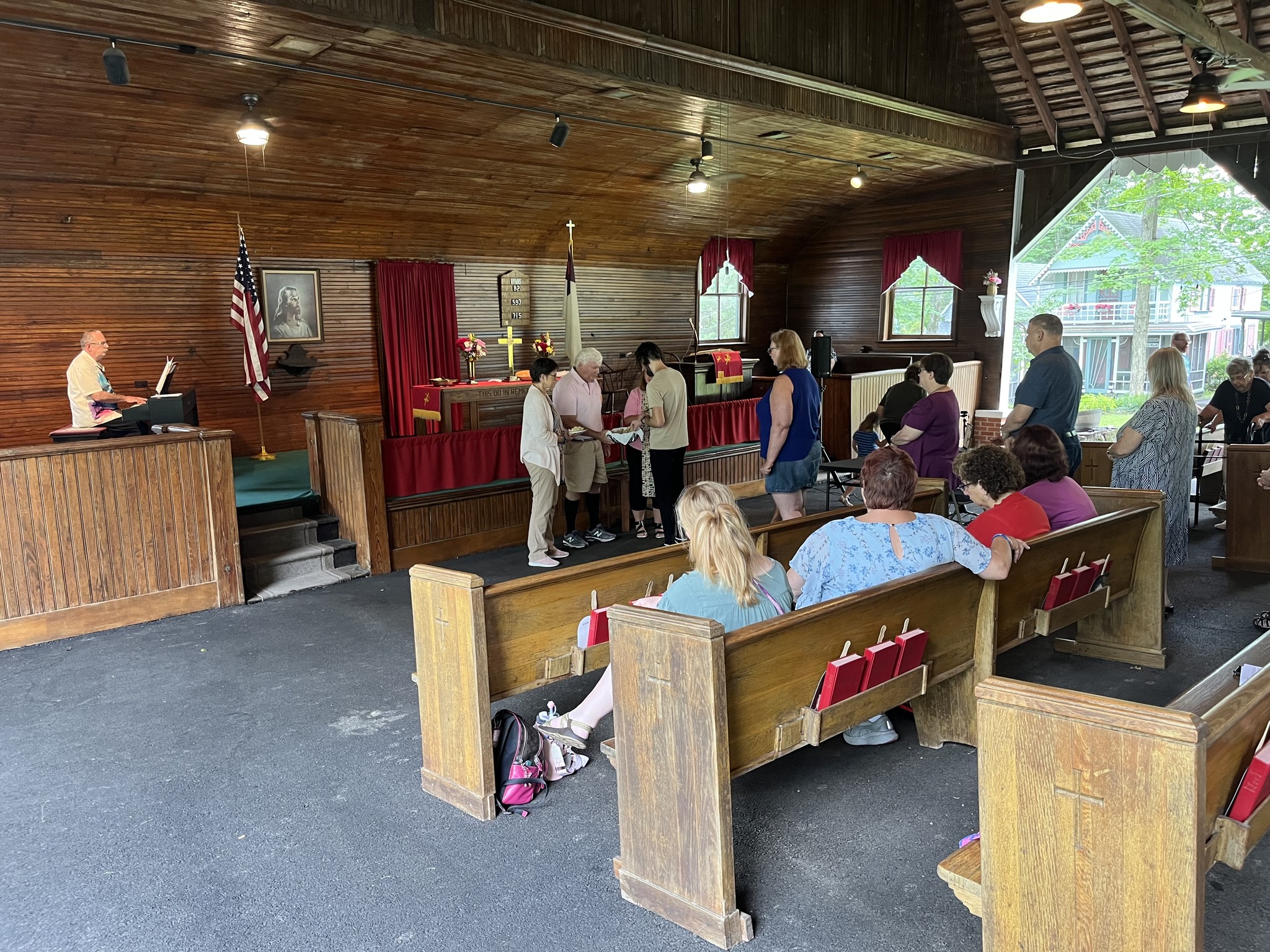 Outdoor worship at Perkasie Park