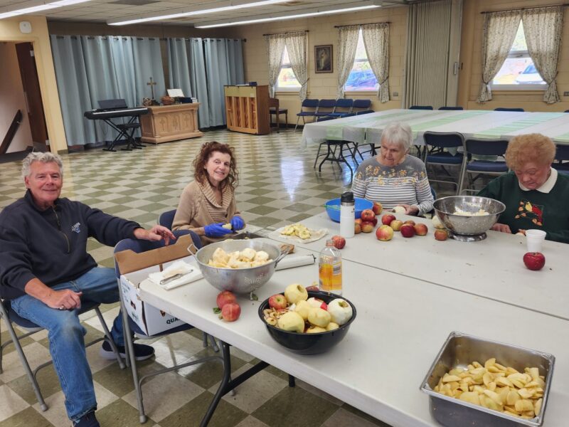 Peeling Apples for Mincemeat